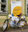 Lesen ist &uuml;berall &ndash; Aktionsfahrrad zum Weltalphabetisierungstag